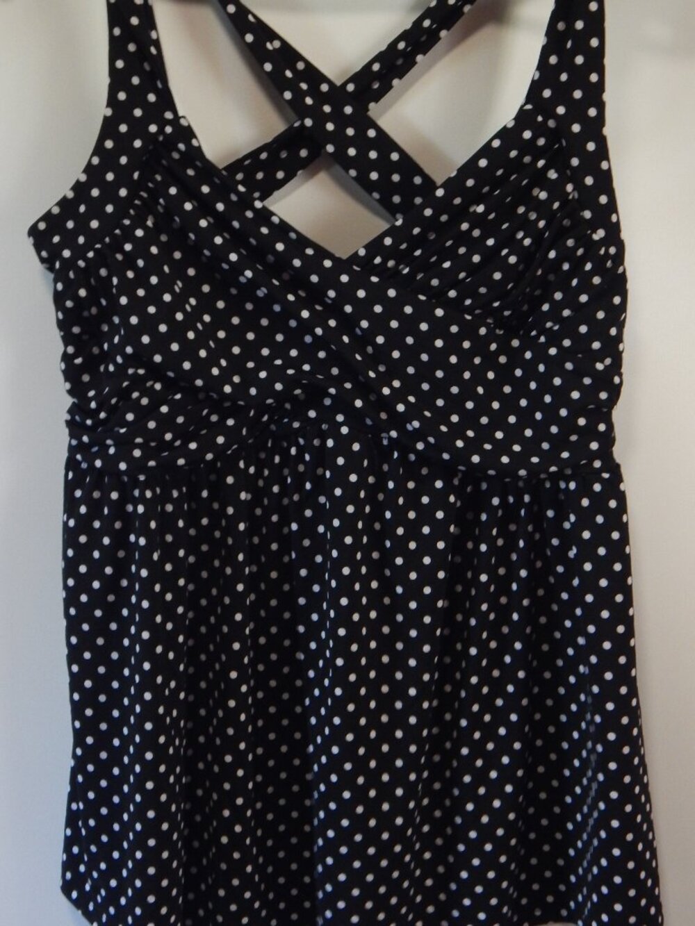 Torrid Black and White Polka-Dot Top Size 1 / 14-16